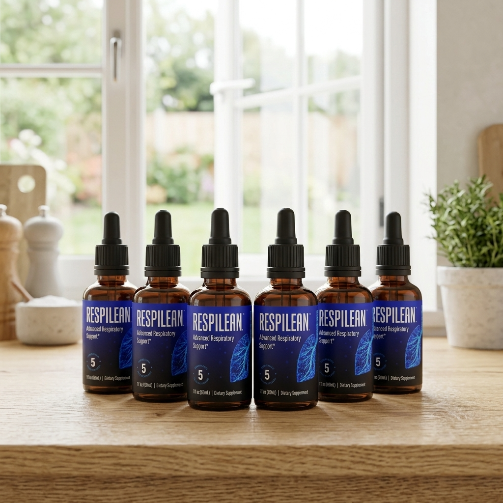 Respilean respiratory support supplement bottles