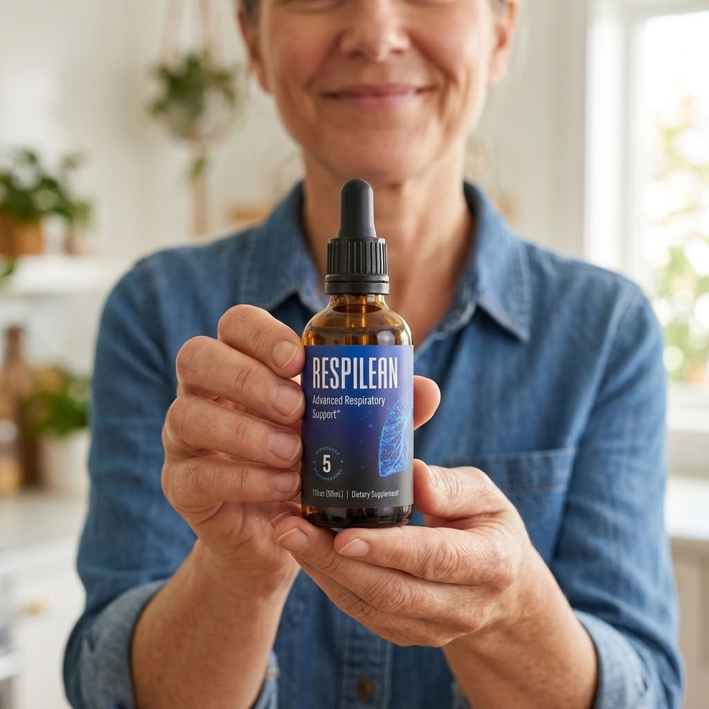 Respilean natural respiratory support liquid dropper bottle