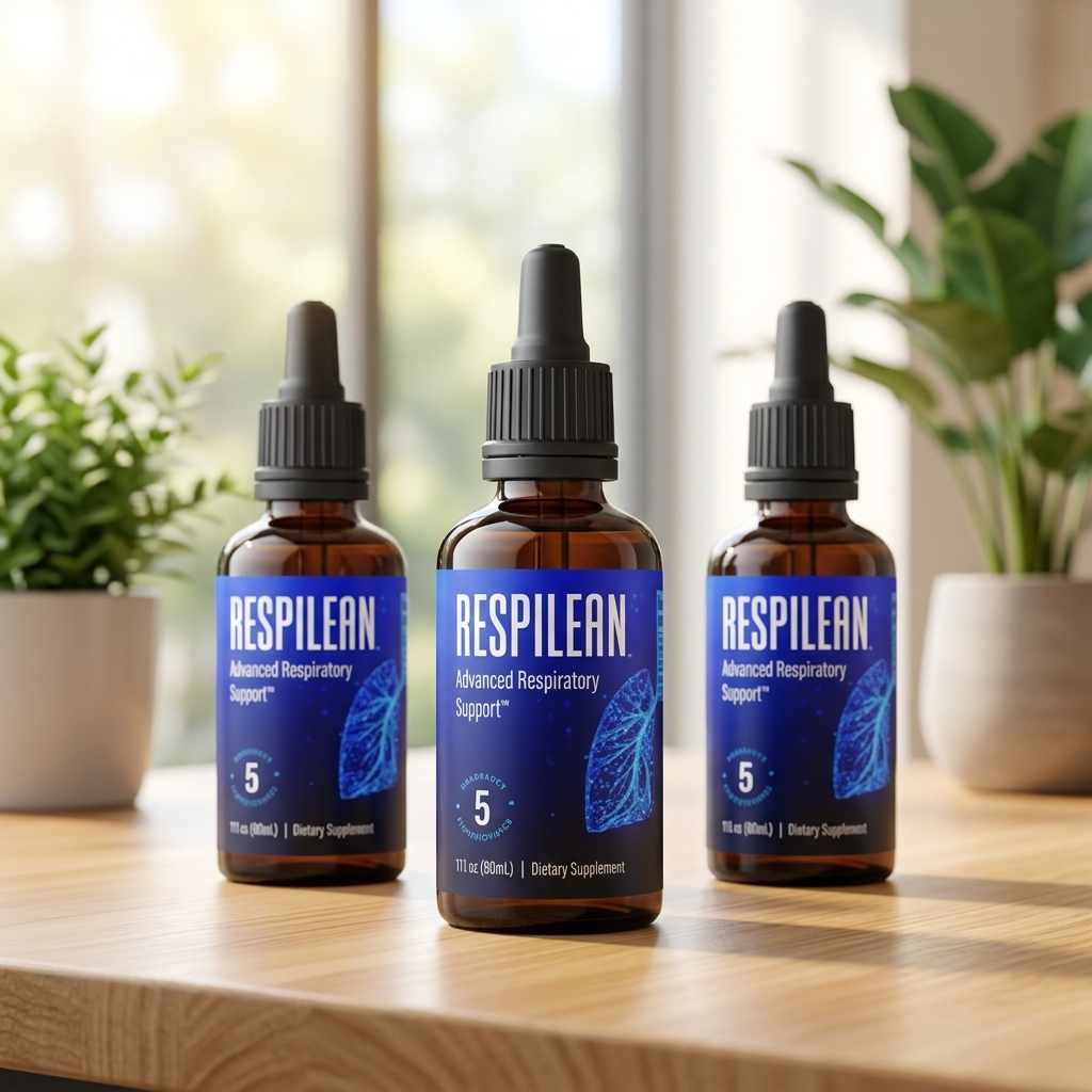 Three bottles of Respilean respiratory support dropper